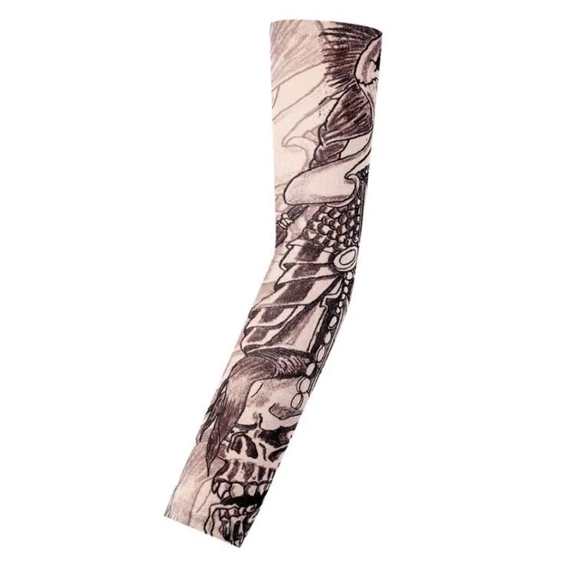 Fashion New Men Flower Arm Tattoo Sleeves Seamless Outdoor Riding Sunscreen Arm Sleeves Sun Uv Protection Arm Warmers for Women