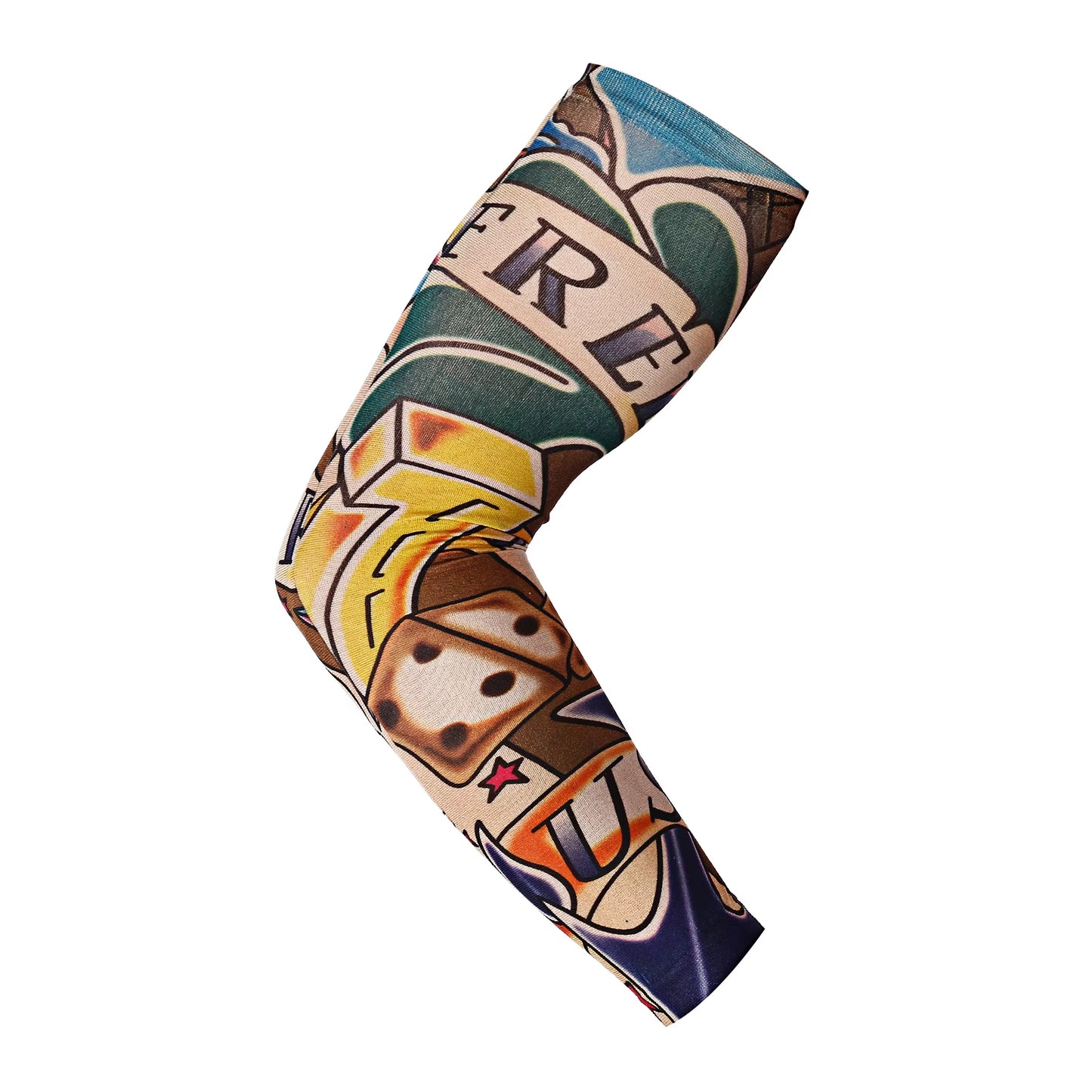 Fashion New Men Flower Arm Tattoo Sleeves Seamless Outdoor Riding Sunscreen Arm Sleeves Sun Uv Protection Arm Warmers for Women
