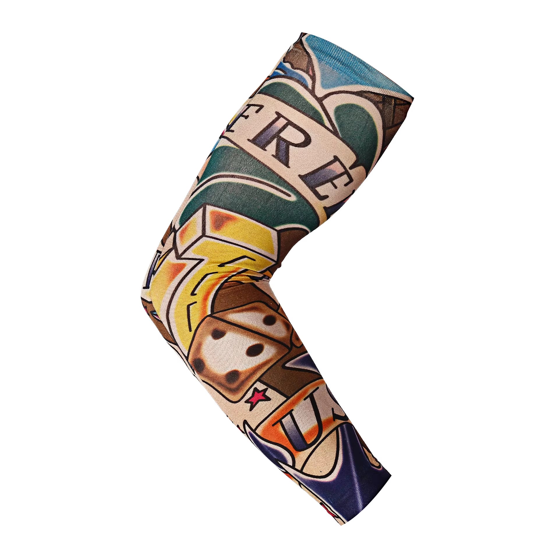 Fashion New Men Flower Arm Tattoo Sleeves Seamless Outdoor Riding Sunscreen Arm Sleeves Sun Uv Protection Arm Warmers for Women