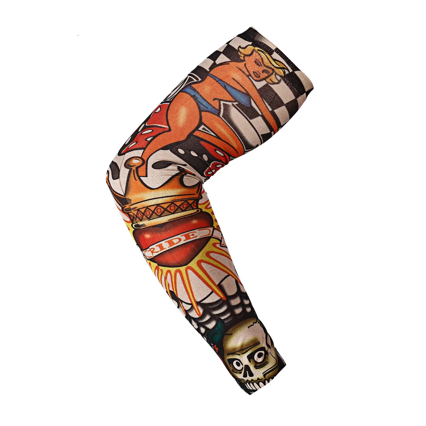 Fashion New Men Flower Arm Tattoo Sleeves Seamless Outdoor Riding Sunscreen Arm Sleeves Sun Uv Protection Arm Warmers for Women