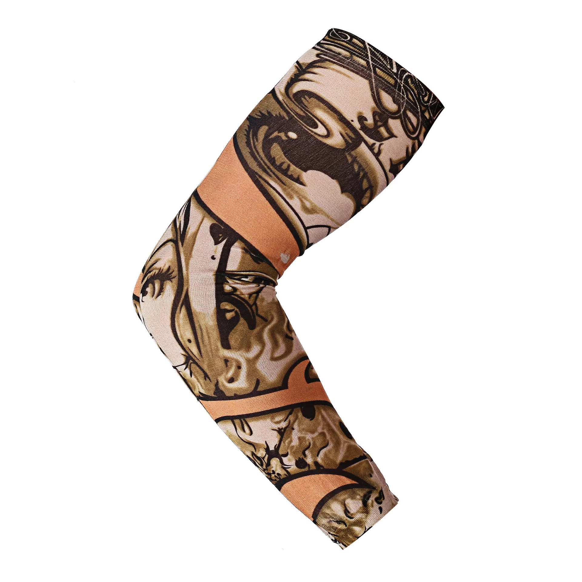 Fashion New Men Flower Arm Tattoo Sleeves Seamless Outdoor Riding Sunscreen Arm Sleeves Sun Uv Protection Arm Warmers for Women